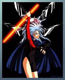 Look out!!  Here comes that babe Ryoko with her sword....Ooooh!  Nice outfit!