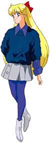 Sailor, uh I mean Minako in casual attire.